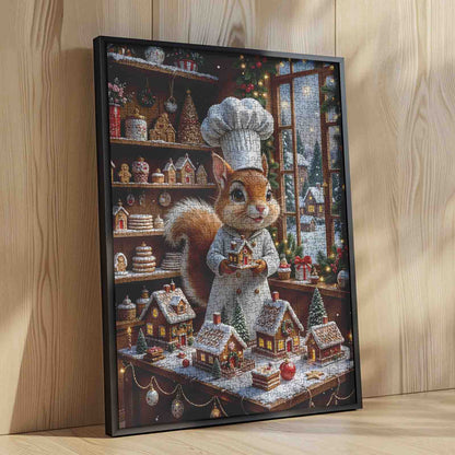 Christmas Squirrel Baker Jigsaw Puzzle