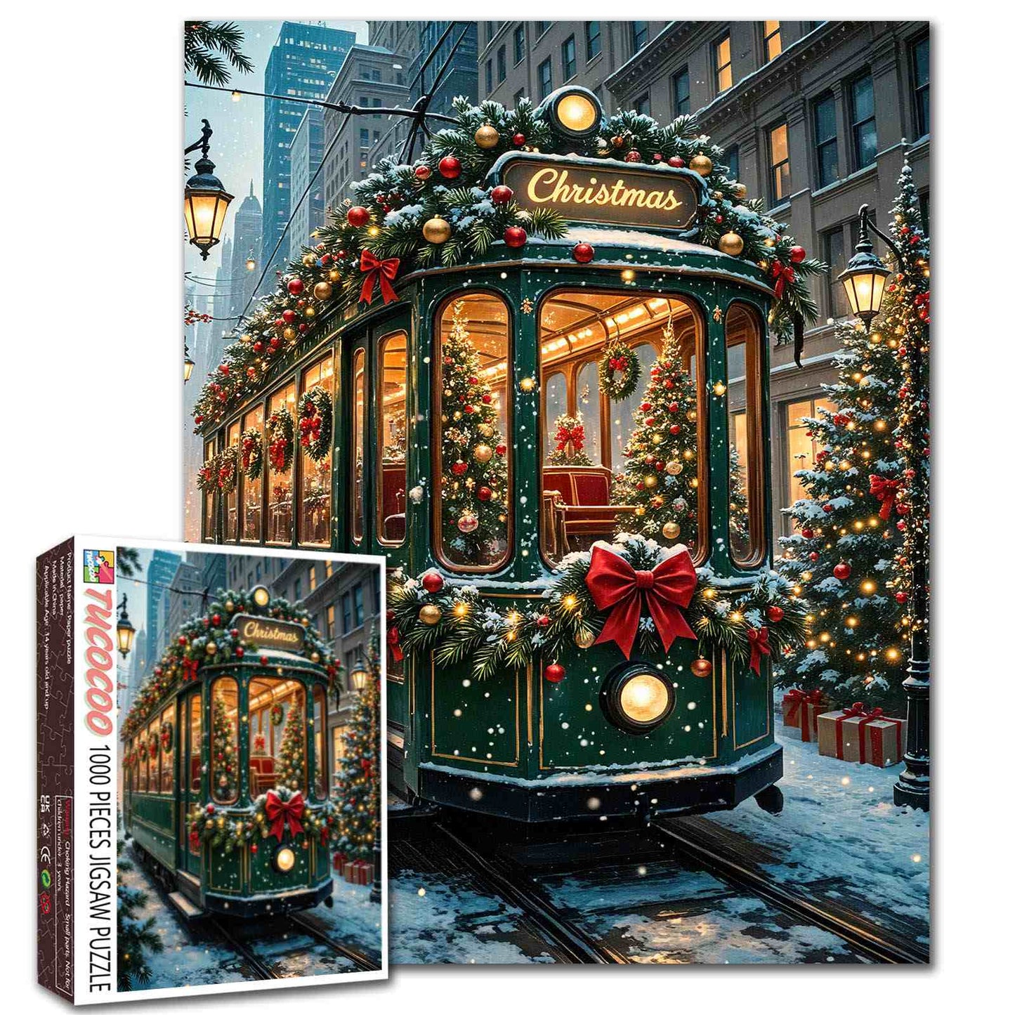 Christmas Streetcar Jigsaw Puzzle