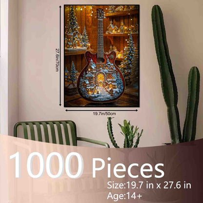 Christmas Town on Guitar Jigsaw Puzzle