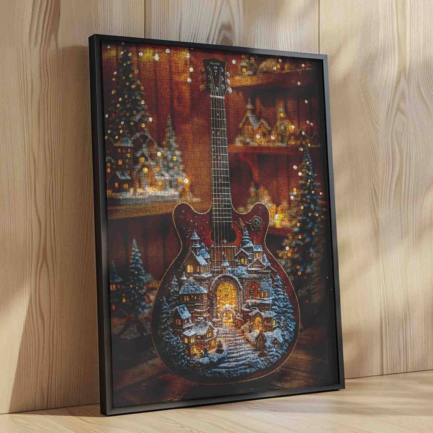 Christmas Town on Guitar Jigsaw Puzzle