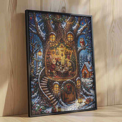 Christmas Treehouse Friends Jigsaw Puzzle