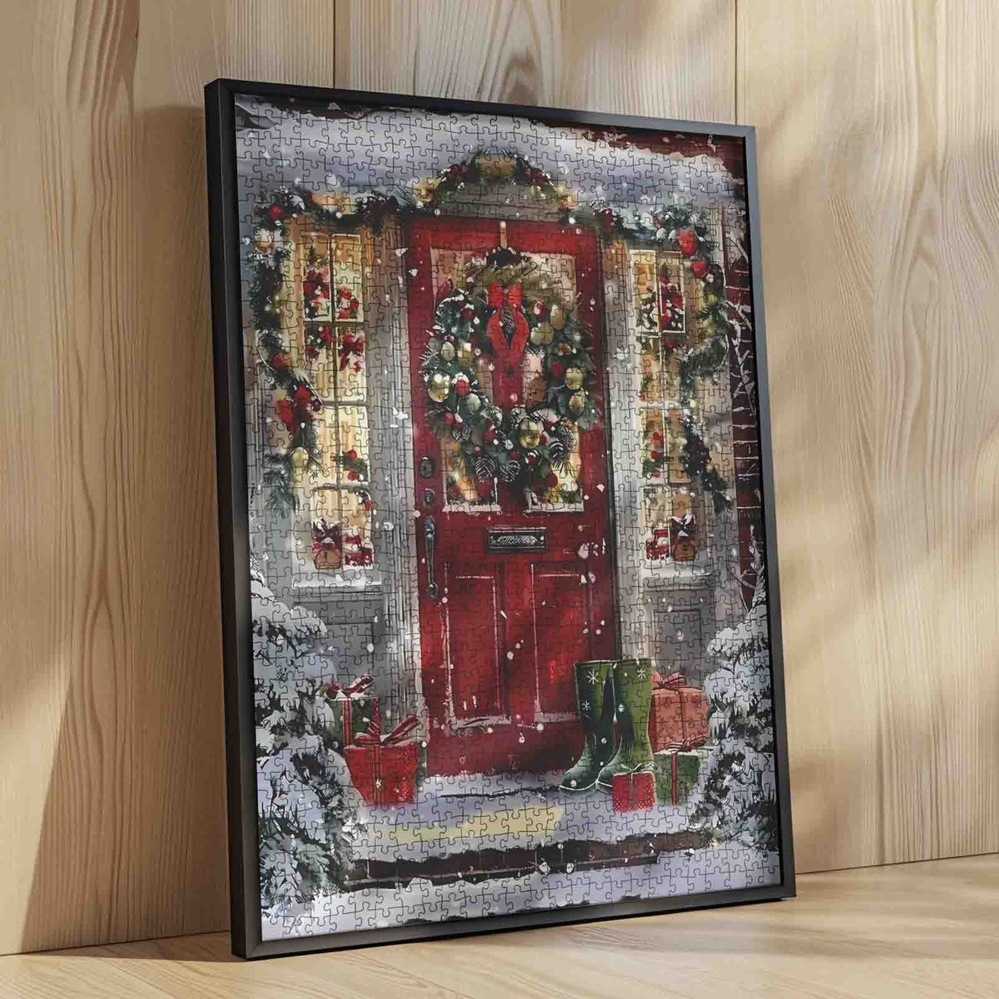 Christmas Welcome Door Jigsaw Puzzle