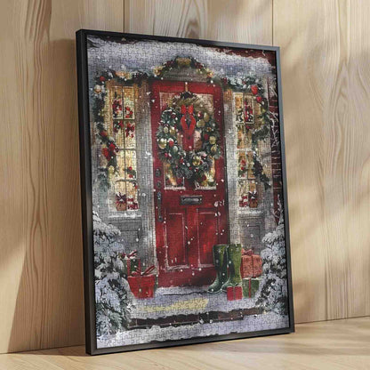 Christmas Welcome Door Jigsaw Puzzle