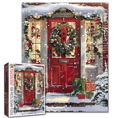 Christmas Welcome Door Jigsaw Puzzle
