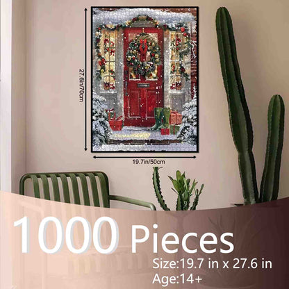 Christmas Welcome Door Jigsaw Puzzle
