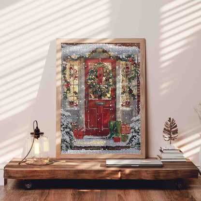 Christmas Welcome Door Jigsaw Puzzle