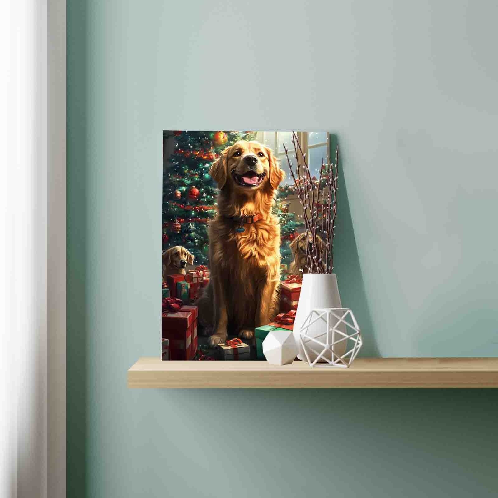 Christmas Gifts for Dogs Paint by Numbers