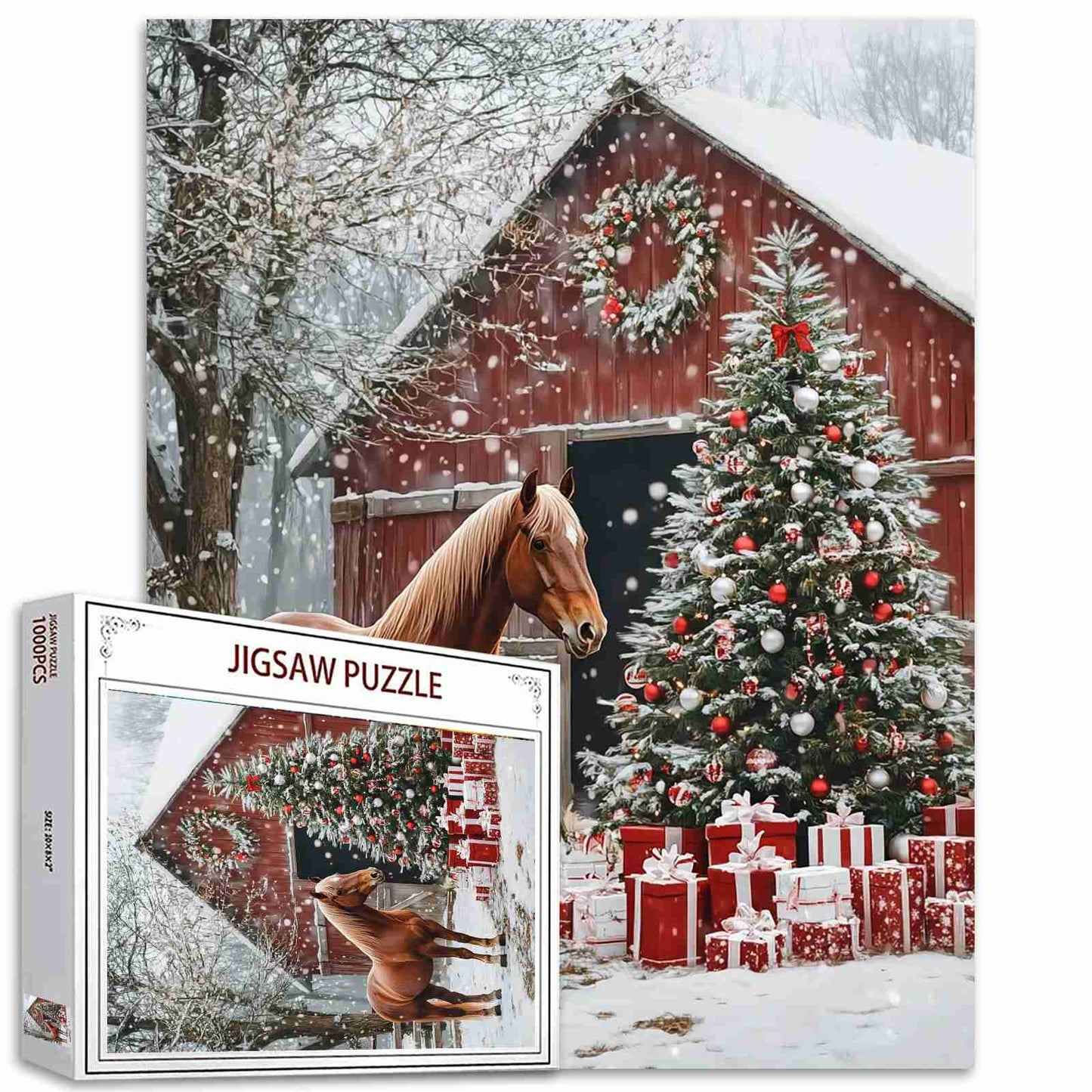 Christmas Barn Jigsaw Puzzle