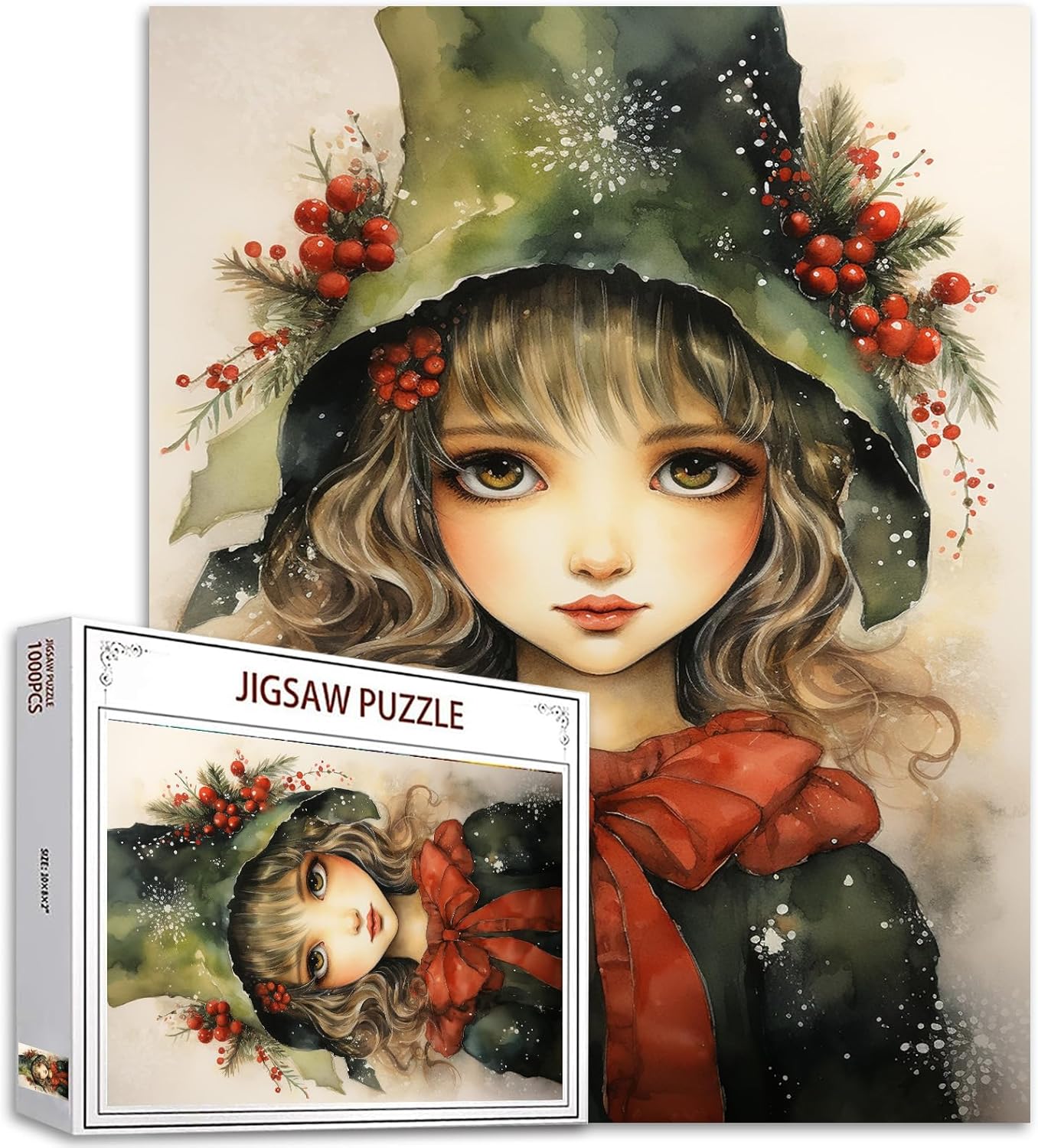 Christmas Elf Girl Jigsaw Puzzles