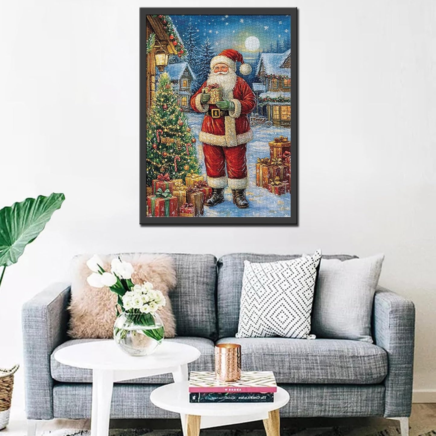 Santa Claus with Christmas Gifts Jigsaw Puzzles