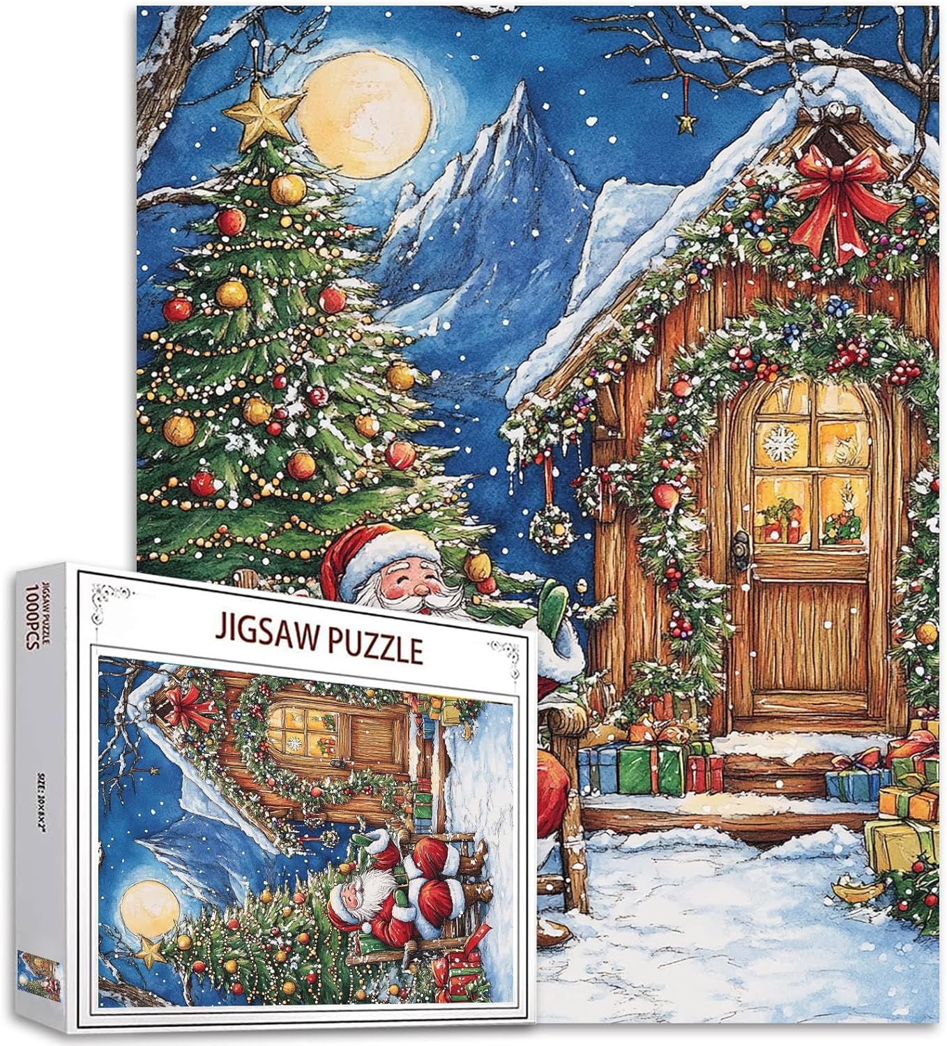 Snowy Christmas Night Jigsaw Puzzles