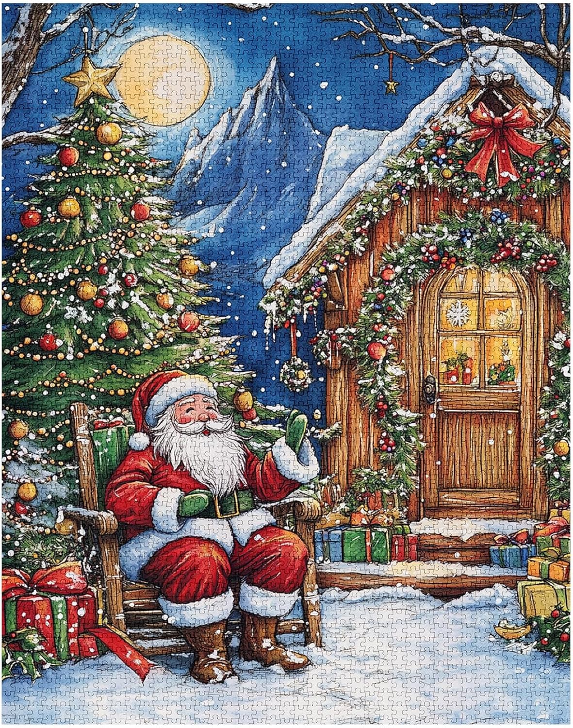 Snowy Christmas Night Jigsaw Puzzles