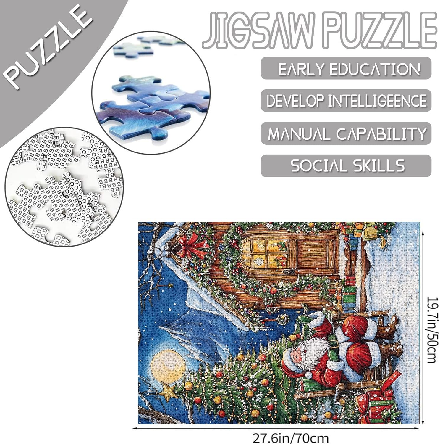 Snowy Christmas Night Jigsaw Puzzles