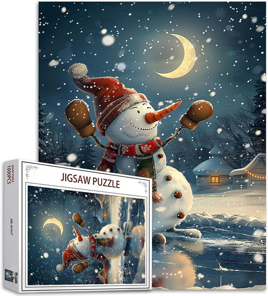 Christmas Snowman Skating Jigsaw Puzzles