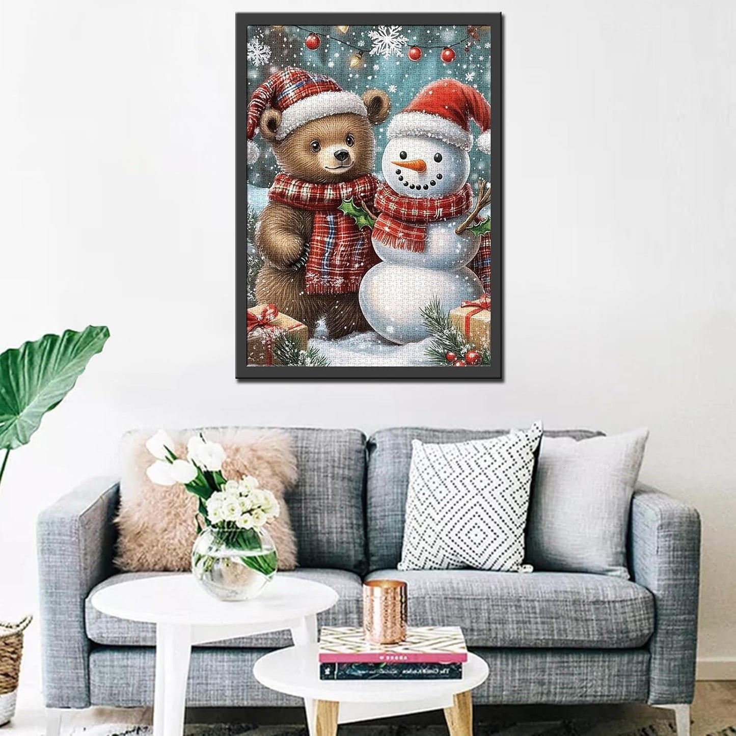 Teddy Bear and Little Snowman Jigsaw Puzzles