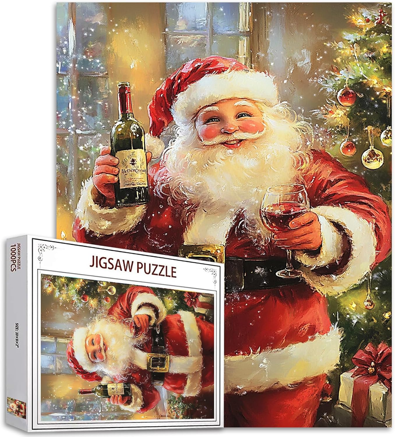 Santa Claus Cheers Jigsaw Puzzles