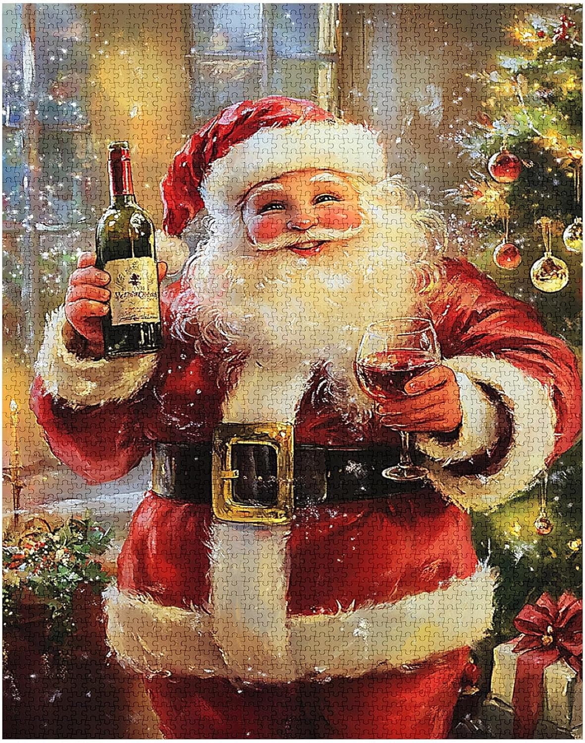 Santa Claus Cheers Jigsaw Puzzles