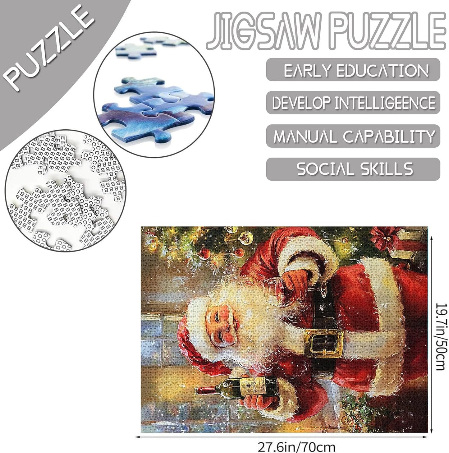 Santa Claus Cheers Jigsaw Puzzles