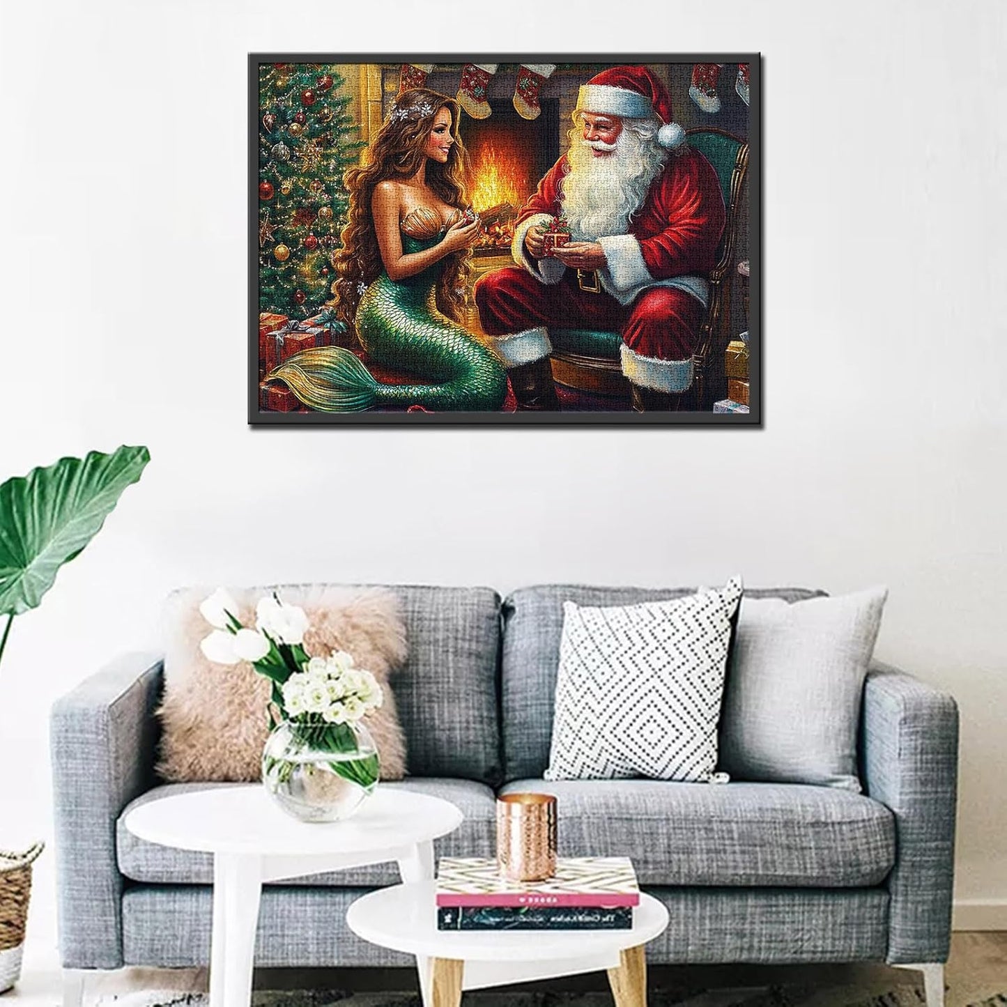 Santa Claus with a Mermaid Jigsaw Puzzles