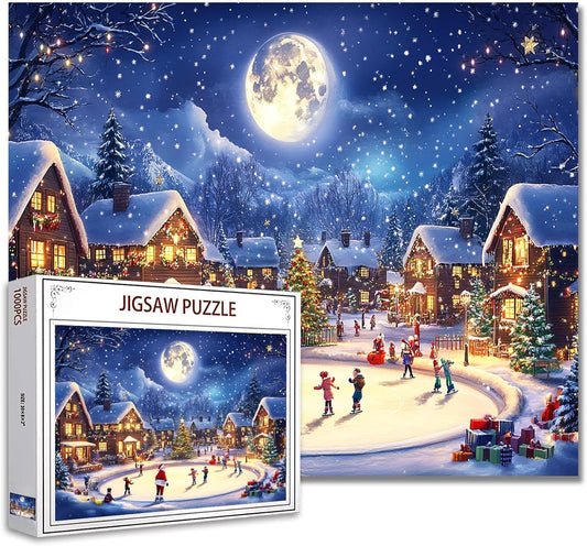 Ski Resort on Snowy Day Jigsaw Puzzles