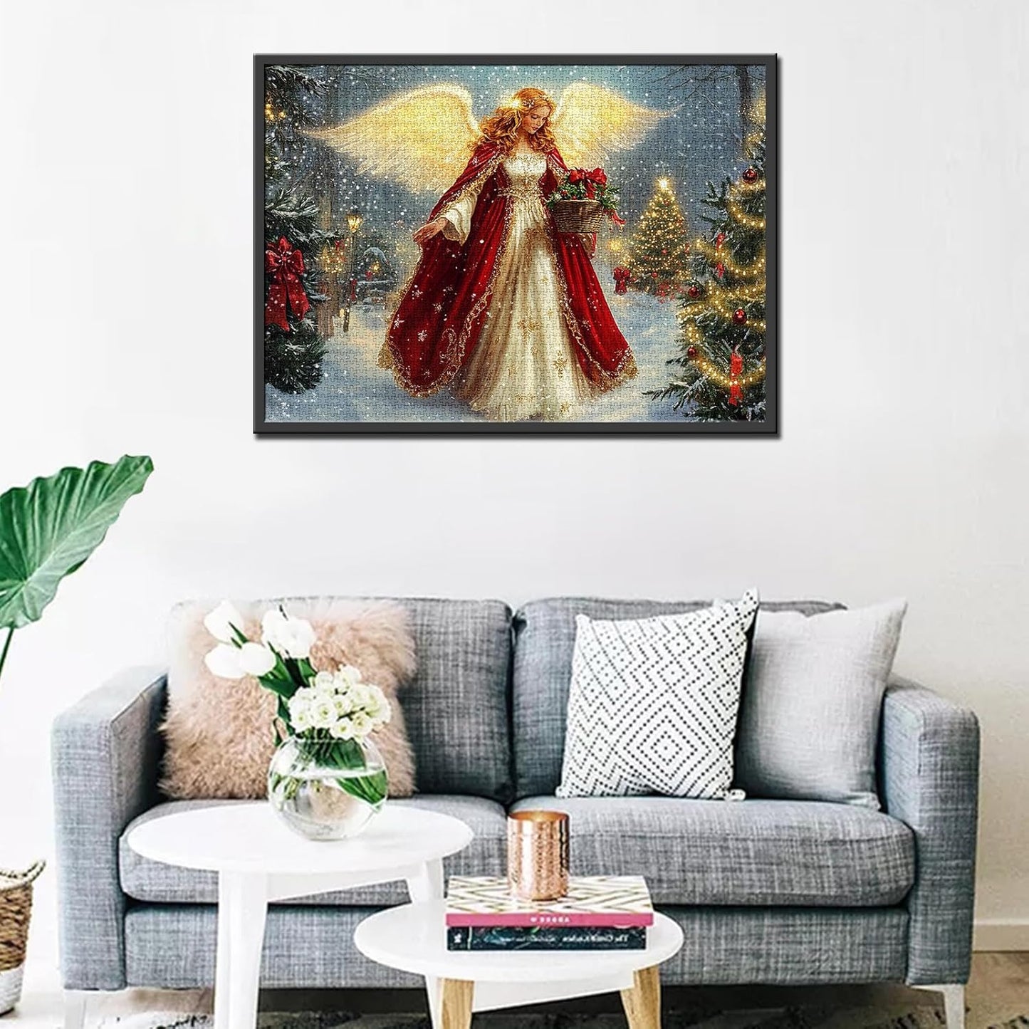 Christmas Angel Sparkling Wings Jigsaw Puzzles