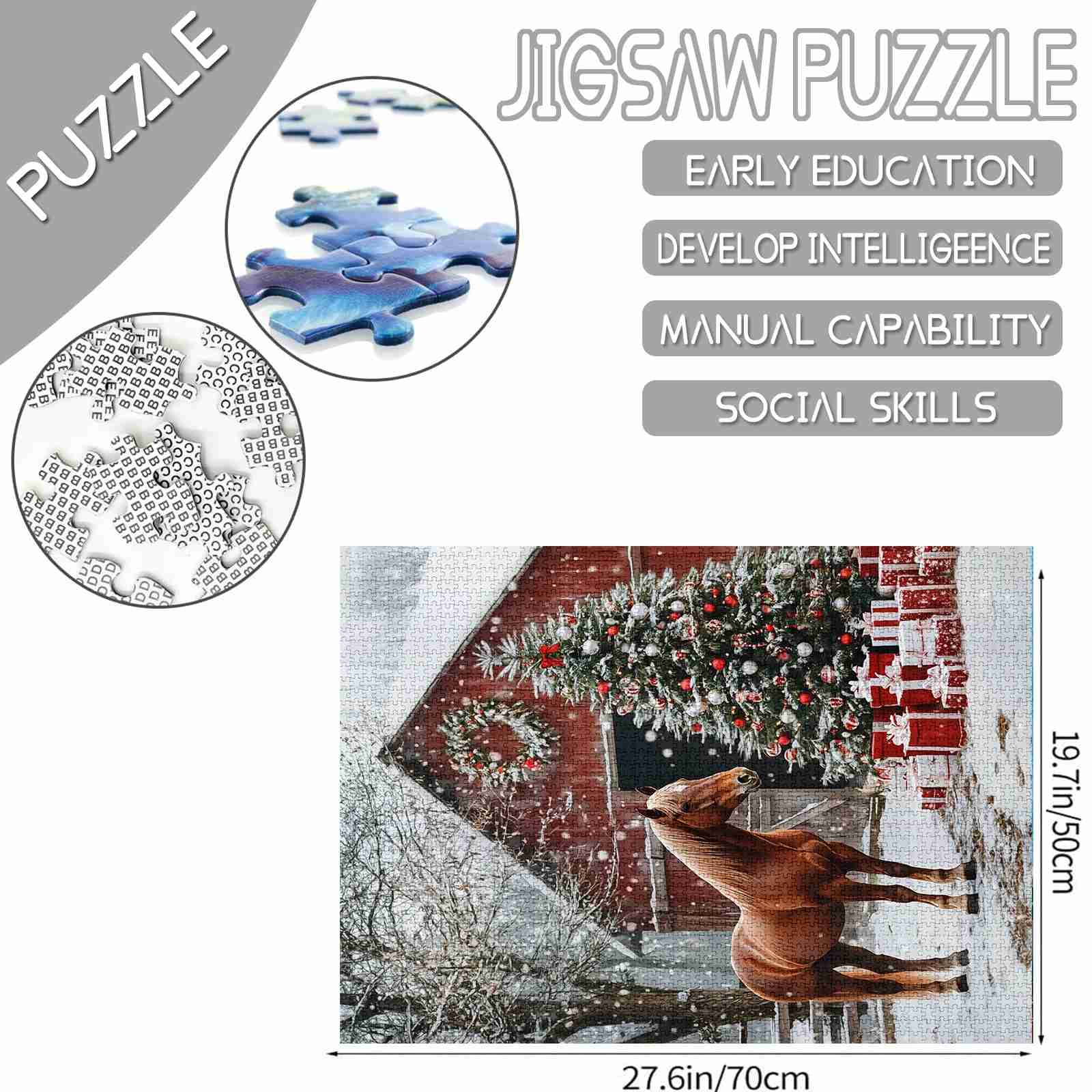 Christmas Barn Jigsaw Puzzle