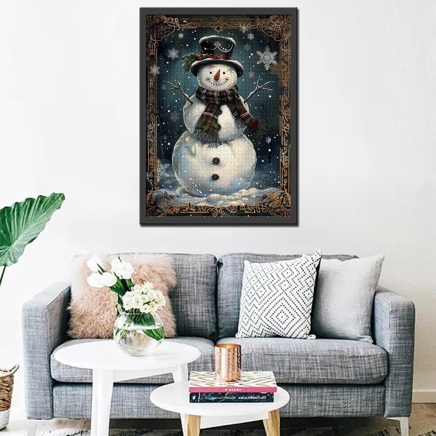 Snowman with Scarf Jigsaw Puzzles