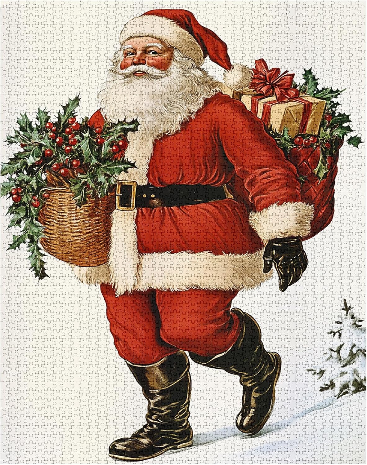 Vintage Santa Claus Portrait Jigsaw Puzzles