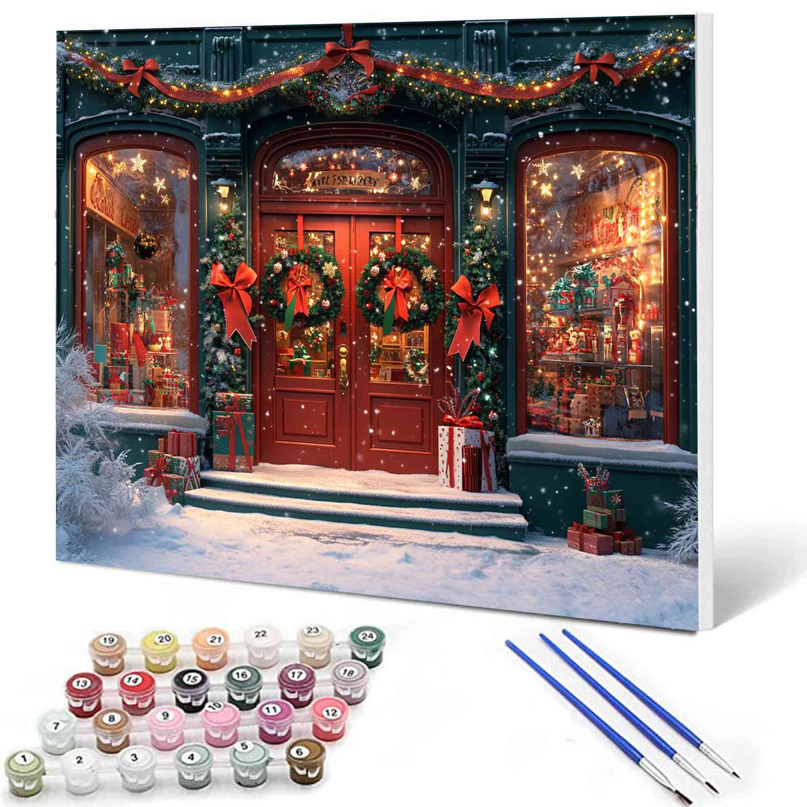 Christmas Gift Shop Paint by Numbers