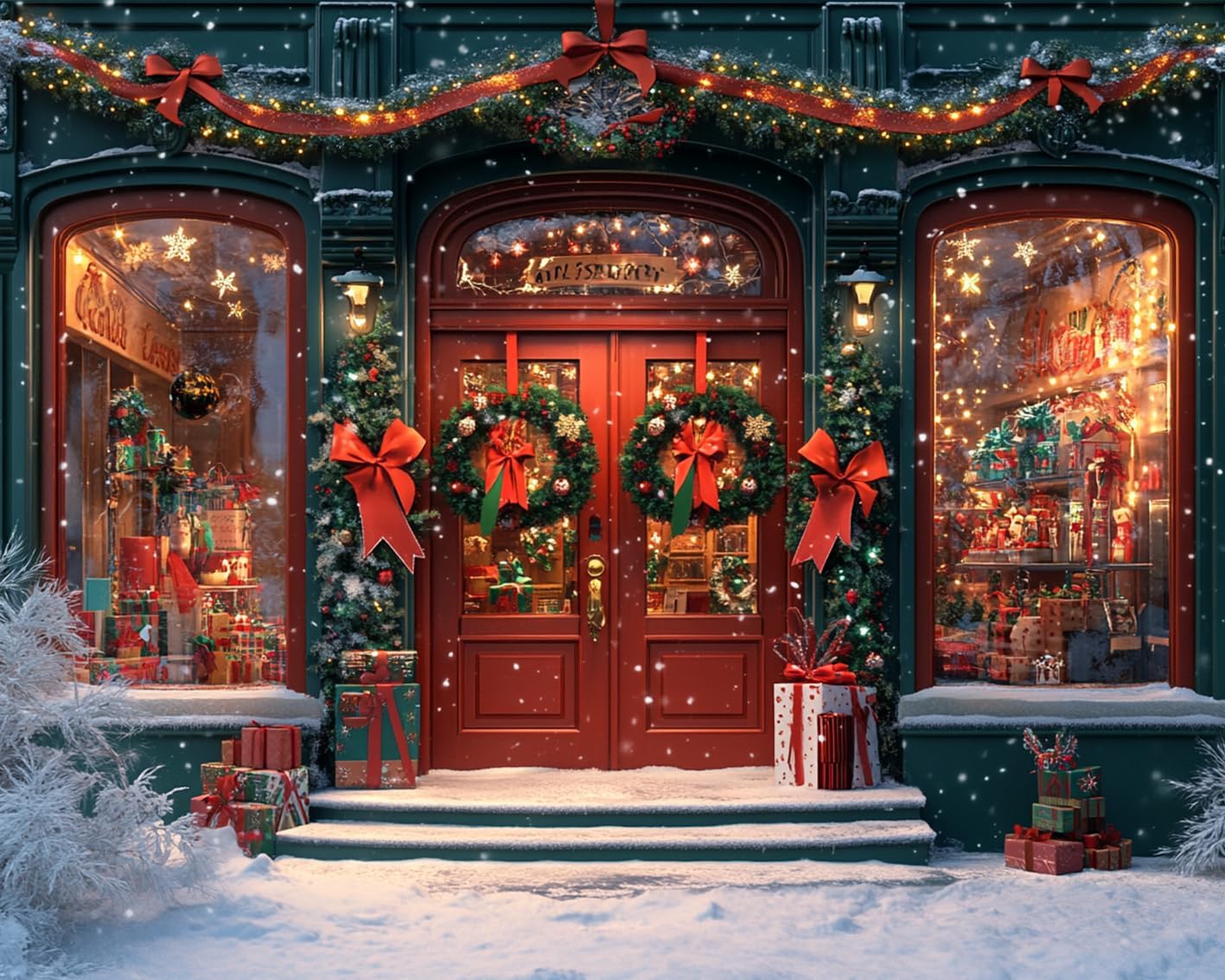 Christmas Gift Shop Paint by Numbers