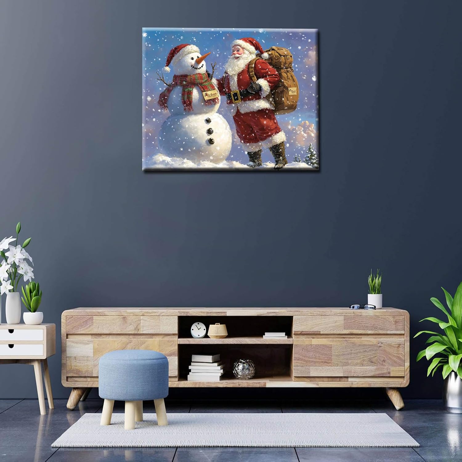 Cute Big Snowman Paint by Numbers