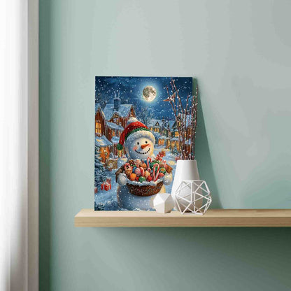 Christmas Snowman DIY Paint by Numbers