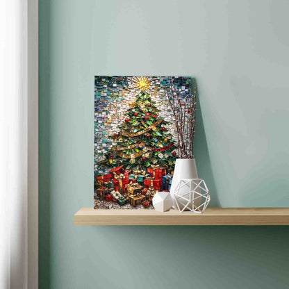 Christmas Tree Mosaic Paint by Numbers