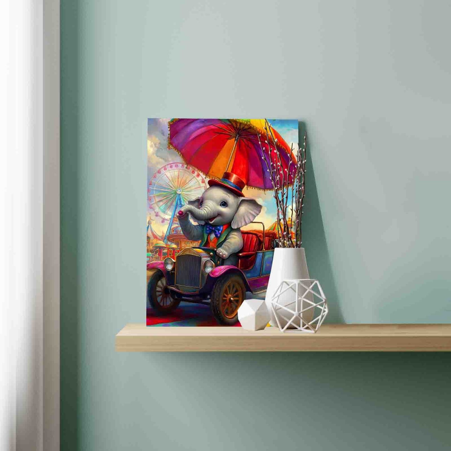 Circus Elephant Parade Paint by Numbers