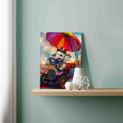 Circus Elephant Parade Paint by Numbers