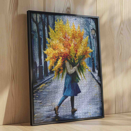 City Walk with Bright Blooms Jigsaw Puzzle