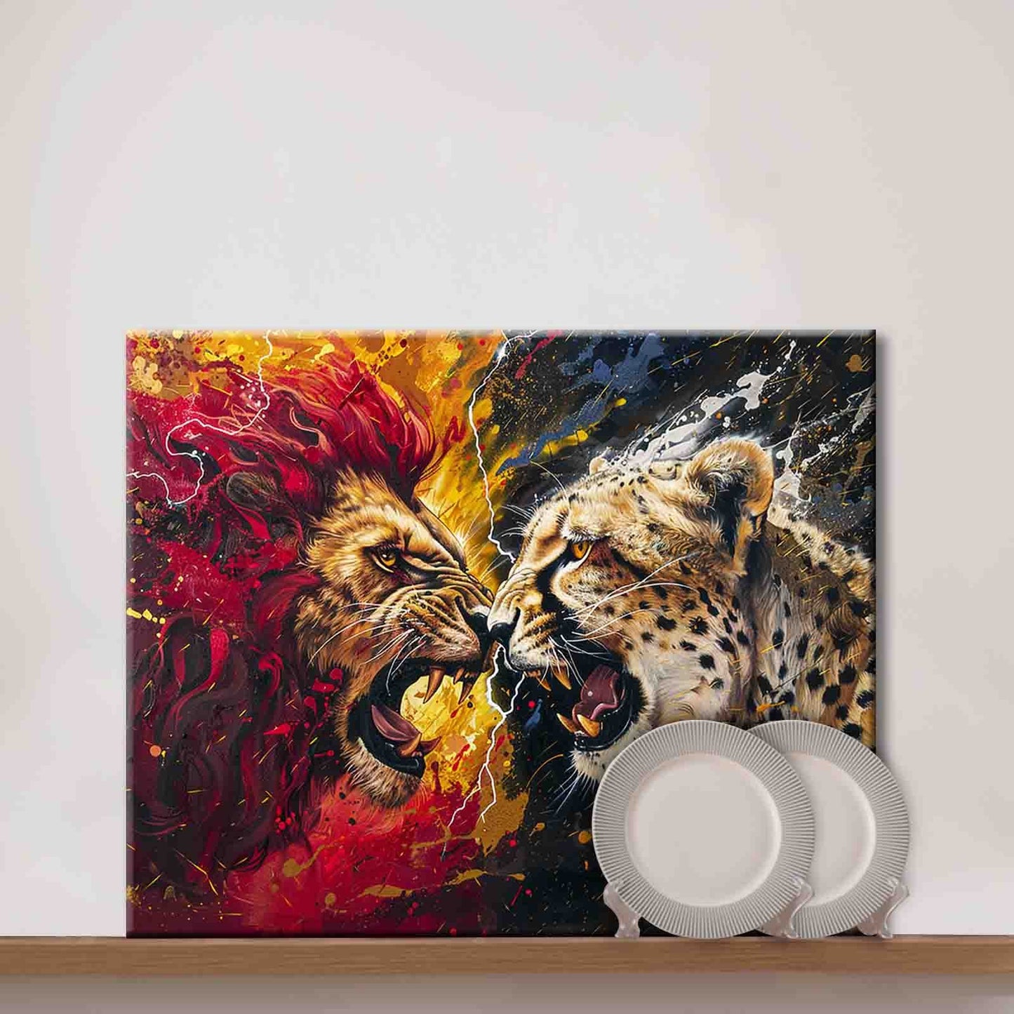 Clash of Beasts Paint by Numbers