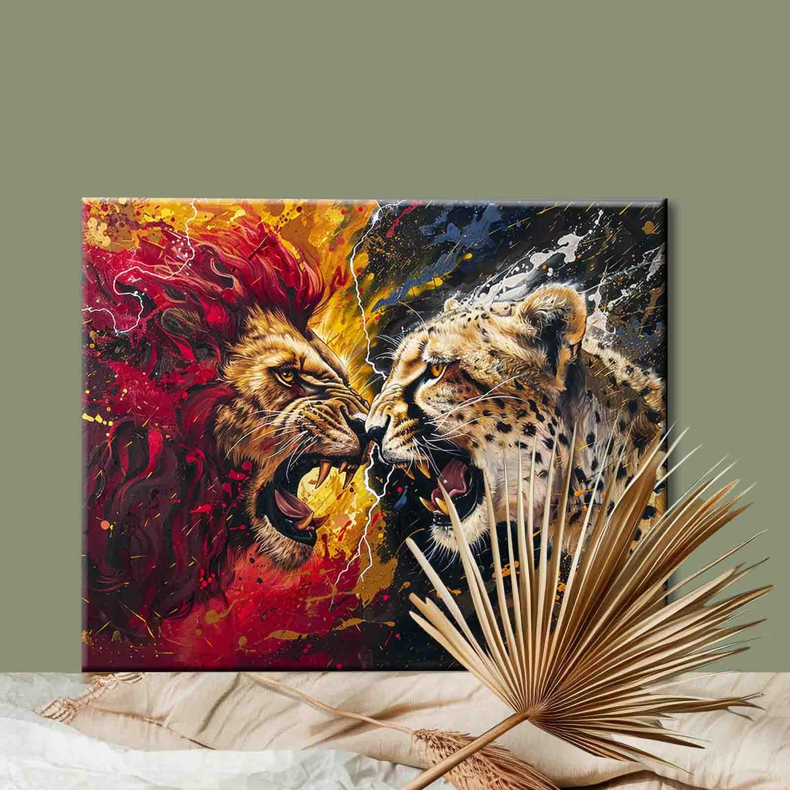 Clash of Beasts Paint by Numbers