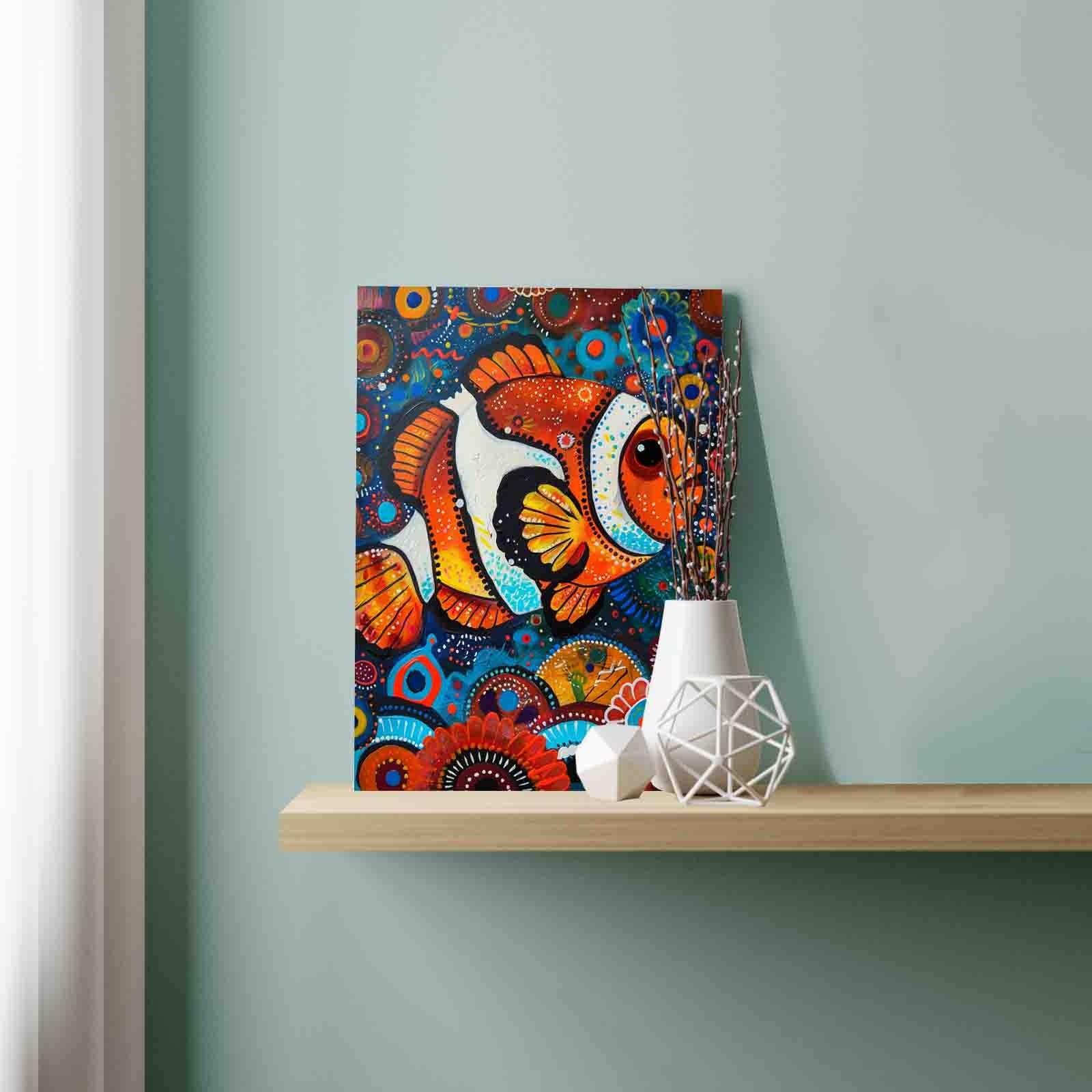 Clownfish Fantasy Reef Paint by Numbers
