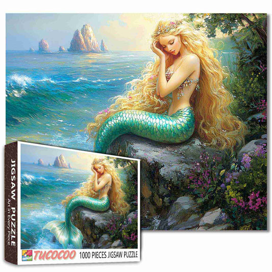 Coastal Mermaid Dreams Jigsaw Puzzle