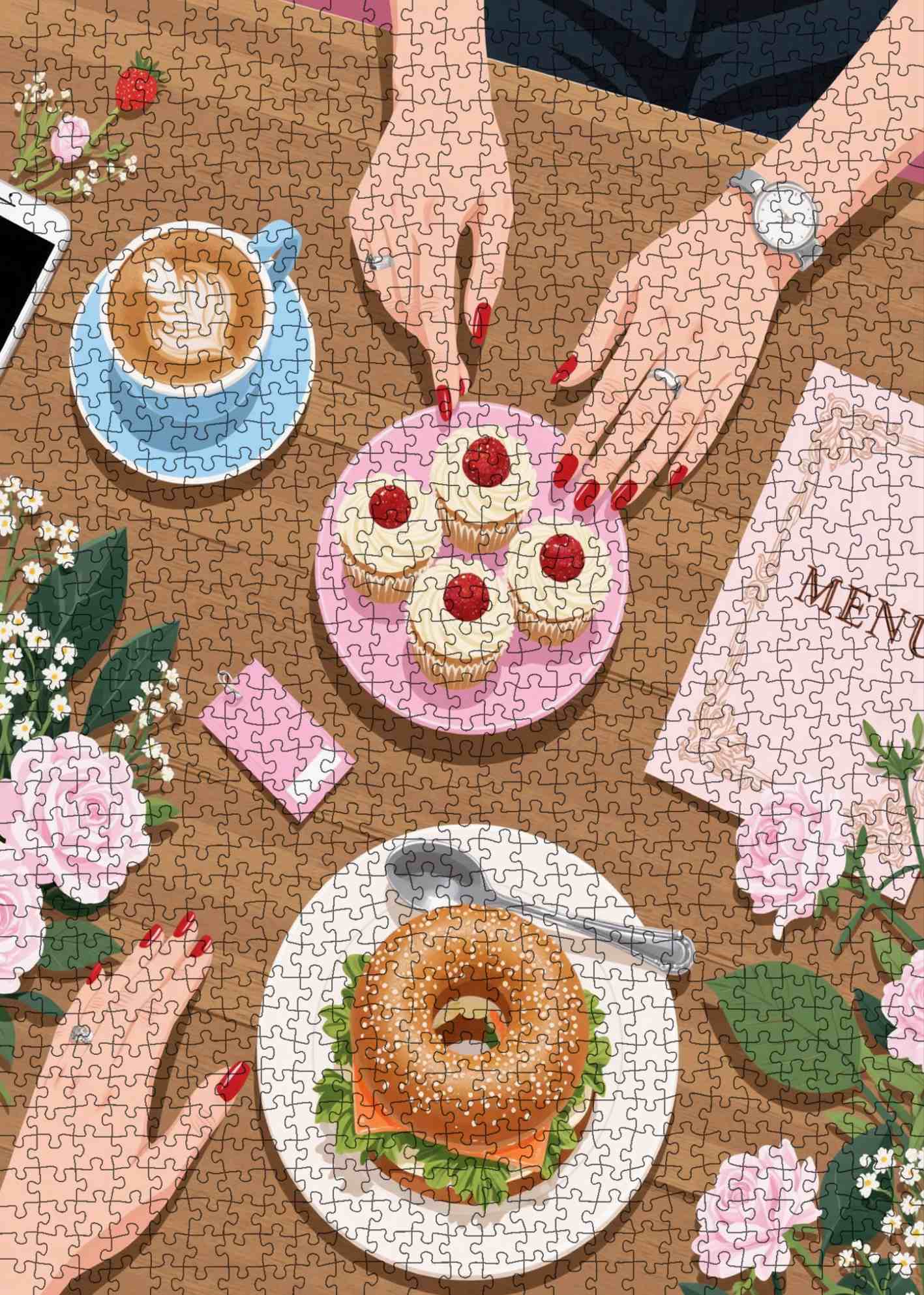 Coffee Date Delight Jigsaw Puzzle