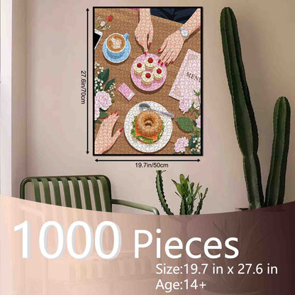 Coffee Date Delight Jigsaw Puzzle