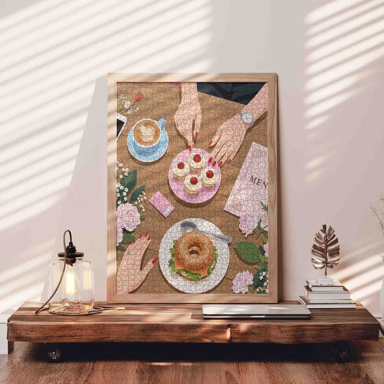 Coffee Date Delight Jigsaw Puzzle
