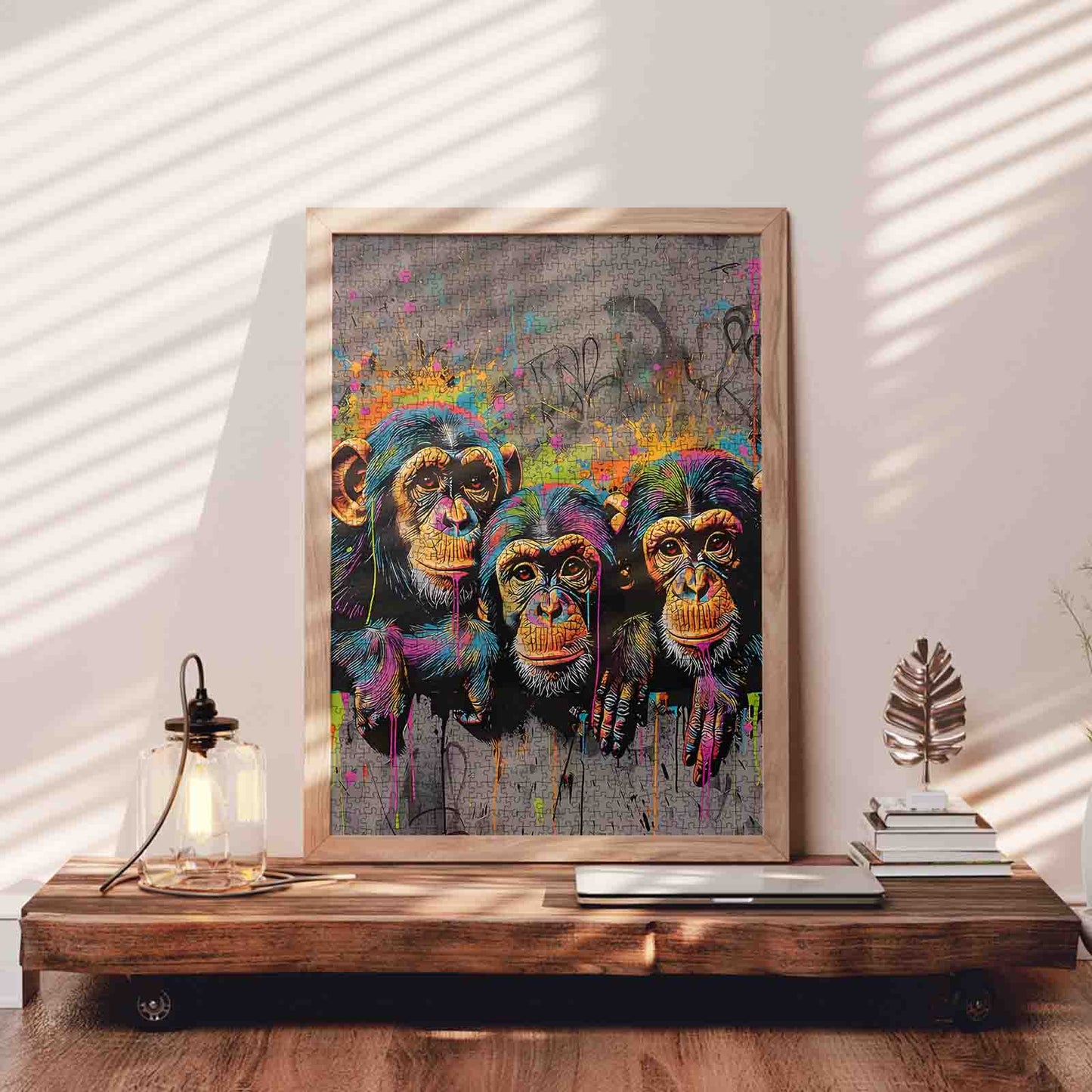 Color Splash Monkeys Jigsaw Puzzle