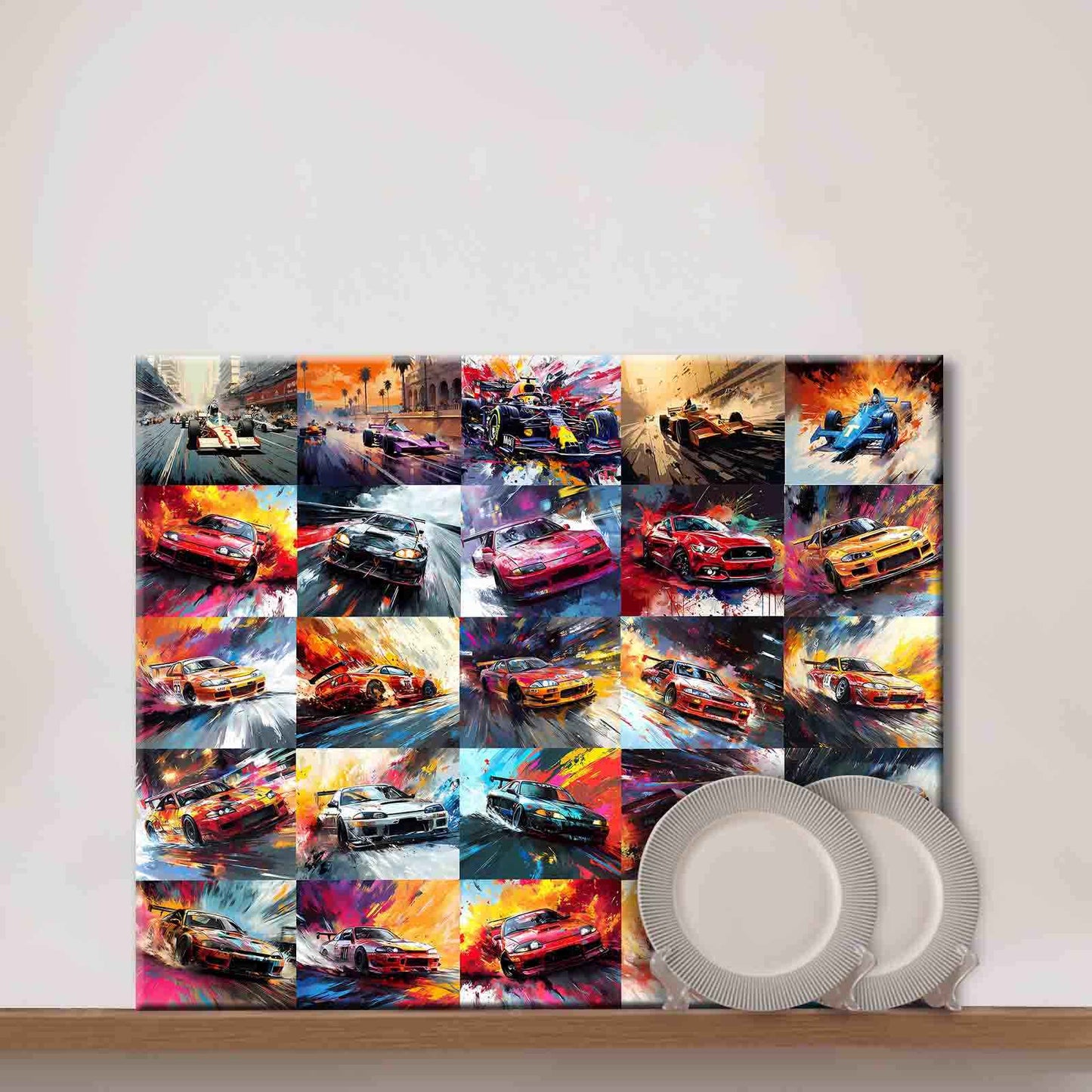 Color Rush Race Car Paint by Numbers