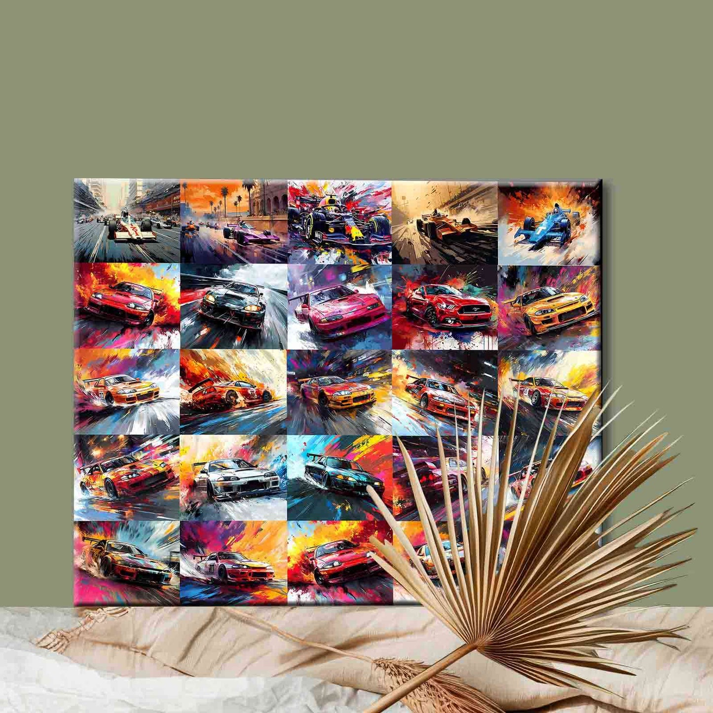 Color Rush Race Car Paint by Numbers