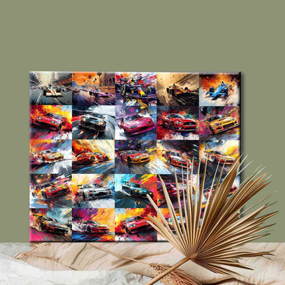 Color Rush Race Car Paint by Numbers