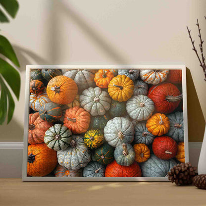Colorful Autumn Pumpkins Jigsaw Puzzle