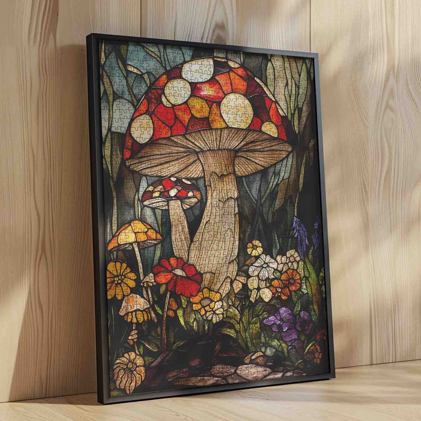 Colorful Forest Mushroom Jigsaw Puzzle