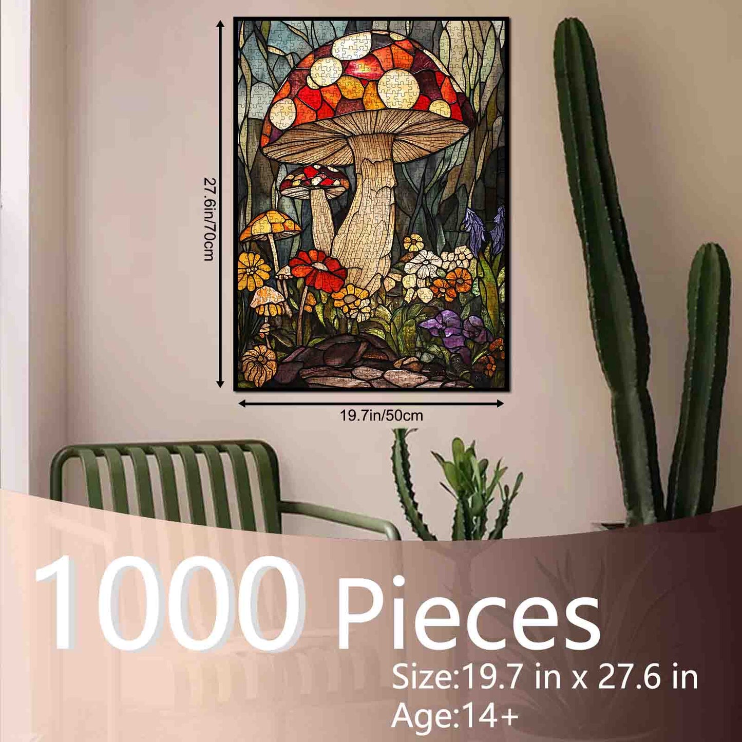 Colorful Forest Mushroom Jigsaw Puzzle